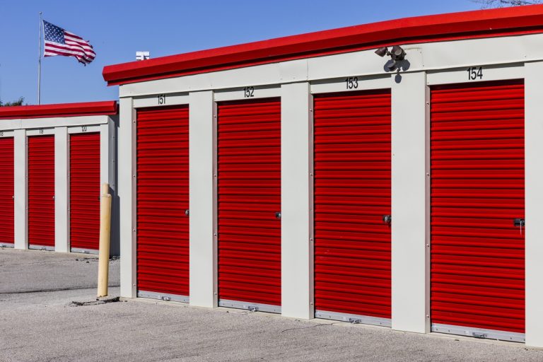 Numbered self storage and mini storage garage units II